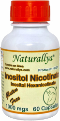 Inositol Nicotinato 60 capsulas de 1000mg