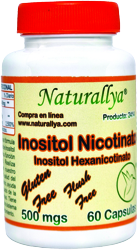 Inositol Nicotinato 60 Capsulas 500 mg