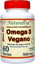 Omega 3 Vegano 60 Perlas 500 mg