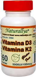 Vitamina D3 y K2 60 Perlas