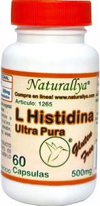 L Histidina Ultrapura 60 Capsulas 500mg