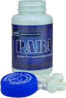 PABA Acido Paraaminobenzoico 100 Capsulas 500mg