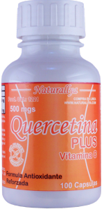 Quercetina Plus c/100 capsulas de 250mg + 700mg de Vitamina C