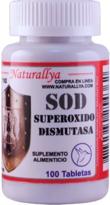 Superoxido Dismutasa SOD 250mg c/100 tabletas