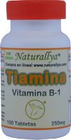 Vitamina B-1 Tiamina 100 Tabletas 250 mg.