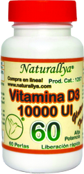 Vitamina D3 10,000 UI - 60 perlas