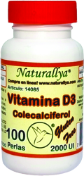 Vitamina D3 2000 UI C/100 Perlas