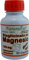 Bisglicinato de Magnesio 90 Capsulas 133mg