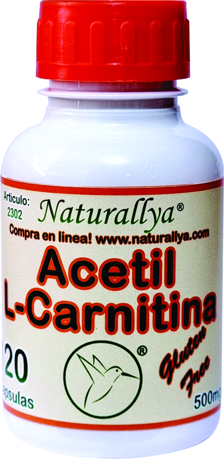 Acetil L Carnitina 120 Caps 500 mg.