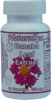 Banaba Leaf Extract 250mg 60 capsulas