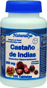 Castaño de Indias 100 Tabletas 300mg Castaño de Indias 100 Tabletas 300mg
