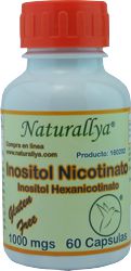Inositol Nicotinato 60 capsulas de 1000mg Inositol Nicotinato 60 capsulas de 1000mg