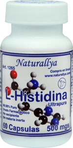 L Histidina Ultrapura 60 Capsulas 500mg