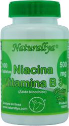 Niacina Vitamina B3 100 Tabletas 500mg