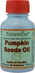 Aceite de Semillas de Calabaza 100 Perlas/1000mg Pumpkin Seeds O