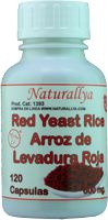 Red Yeast Rice - Arroz de Levadura Roja 120 Cap/600mg