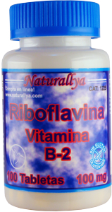 Vitamina B-2 Riboflavina 100 Tabletas 100mg