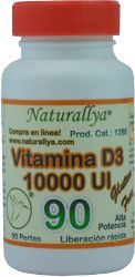 Vitamina D3 10,000 UI - 90 perlas